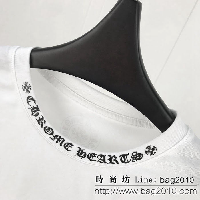 Chrome Hearts克羅心 19ss 彩虹馬蹄限定T恤 定制原版純棉面料 高版本情侶款 ydi2232